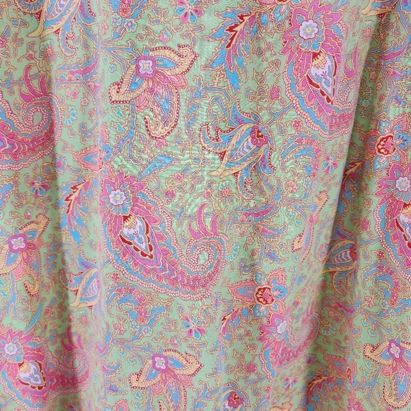 Lauren Ralph Lauren Women's Paisley Print Button-Up Shirt - 2X - Picture 5 of 5